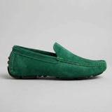 Mocassim Driver de Couro Capri Nero Verde