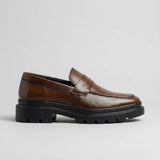 Mocassim Masculino Costurado Piettro Marrom