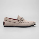 Mocassim Milano Driver Branco com Fivela