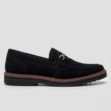 Mocassim Suede Tratorado de Camurça Preto