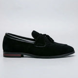Mocassim Tassel de Camurça Premium Preto
