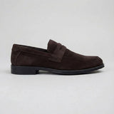 Mocassim Turim Loafer Camurça Marrom
