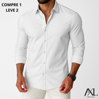 Camisa Social AXL Supreme Slim Fit Manga Longa