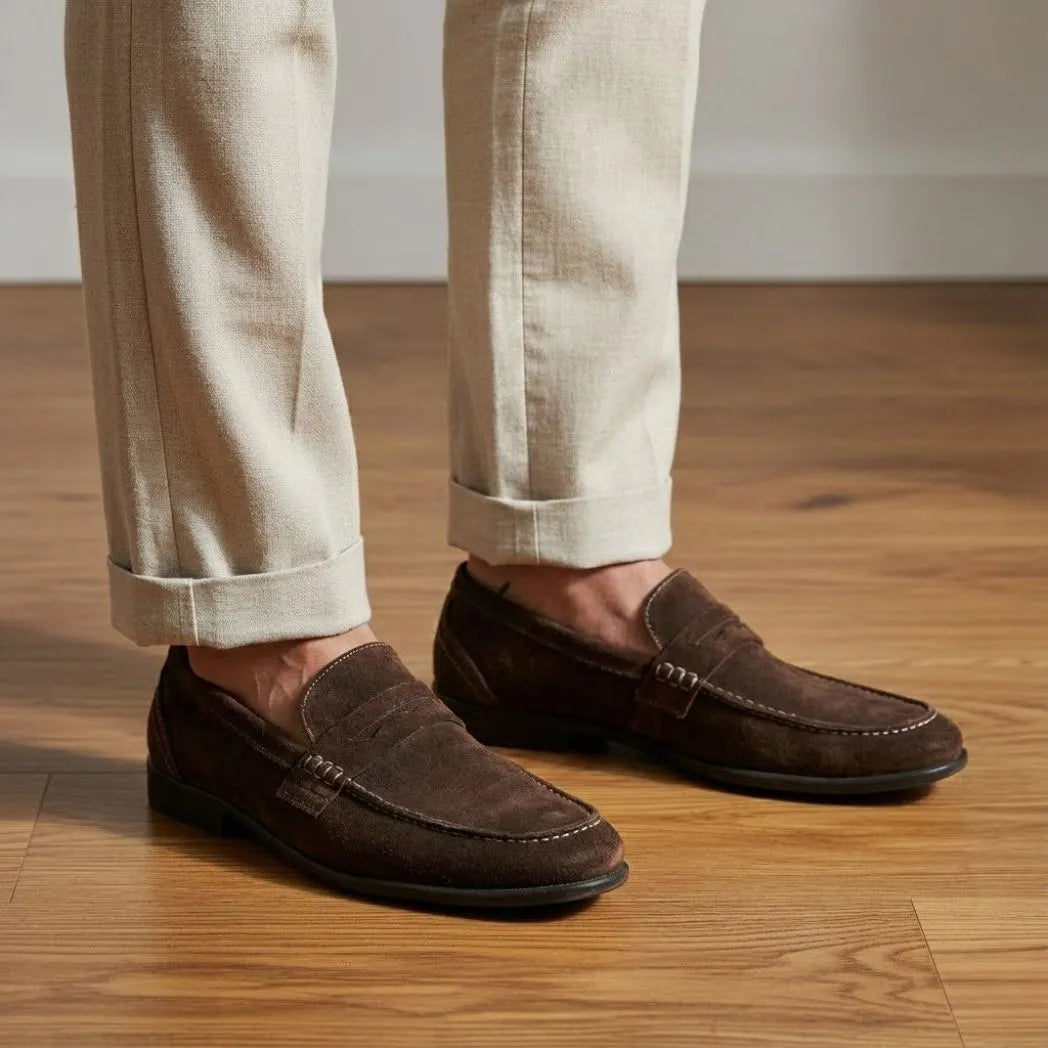 Mocassim Penny Loafer Milano Cognac