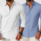 Camisa Social AXL Supreme Slim Fit Manga Longa
