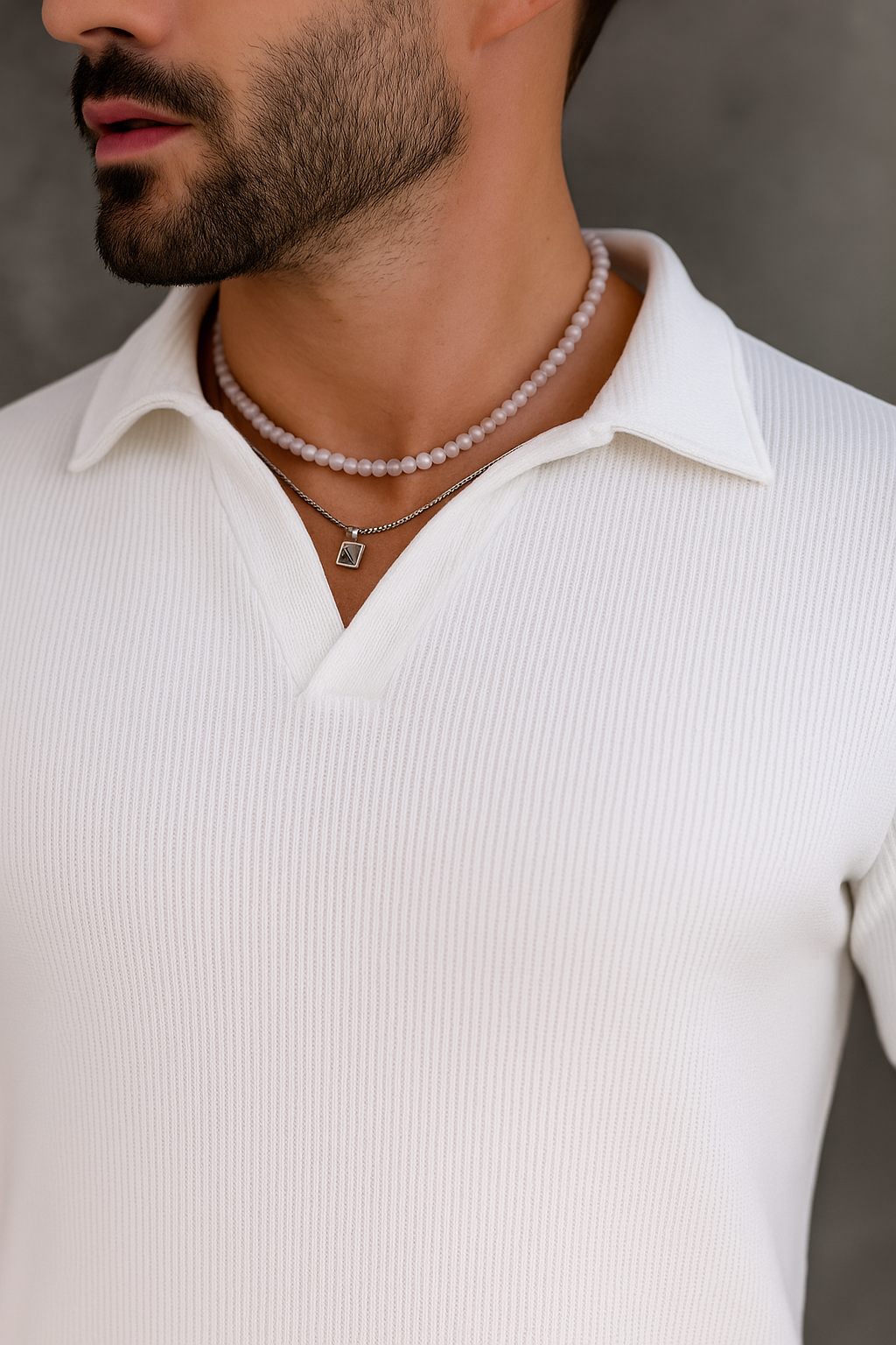 Polo Masculina Texturizada AXL — Elegância e Conforto Premium