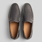 Mocassim Casual Canvas em Lona Cinza
