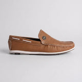 Mocassim Casual Canvas em Lona Marrom