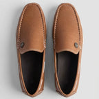 Mocassim Casual Canvas em Lona Marrom