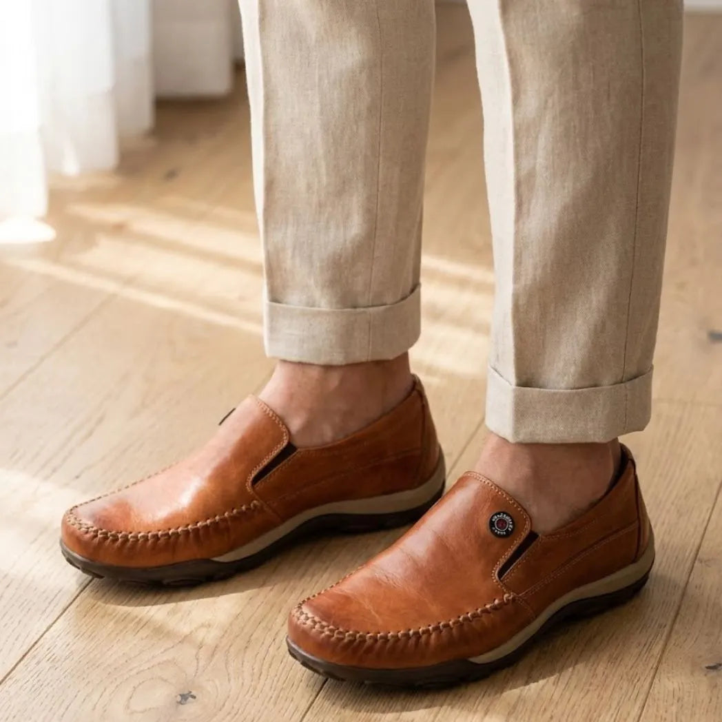 Mocassim Casual Comfort Daytona Drive Marrom