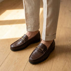 Mocassim Casual Loafer Nero Marrom