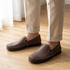 Mocassim Cognac de Couro Marrom