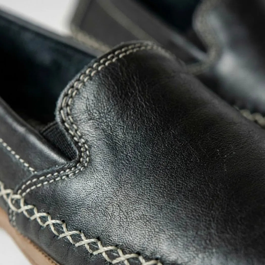 Mocassim Cognac de Couro
