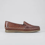 Mocassim Cognac de Couro