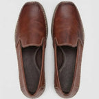Mocassim Cognac de Couro