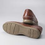 Mocassim Cognac de Couro