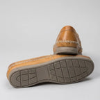 Mocassim Cognac de Couro