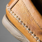 Mocassim Cognac de Couro