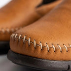 Mocassim Cognac de Couro