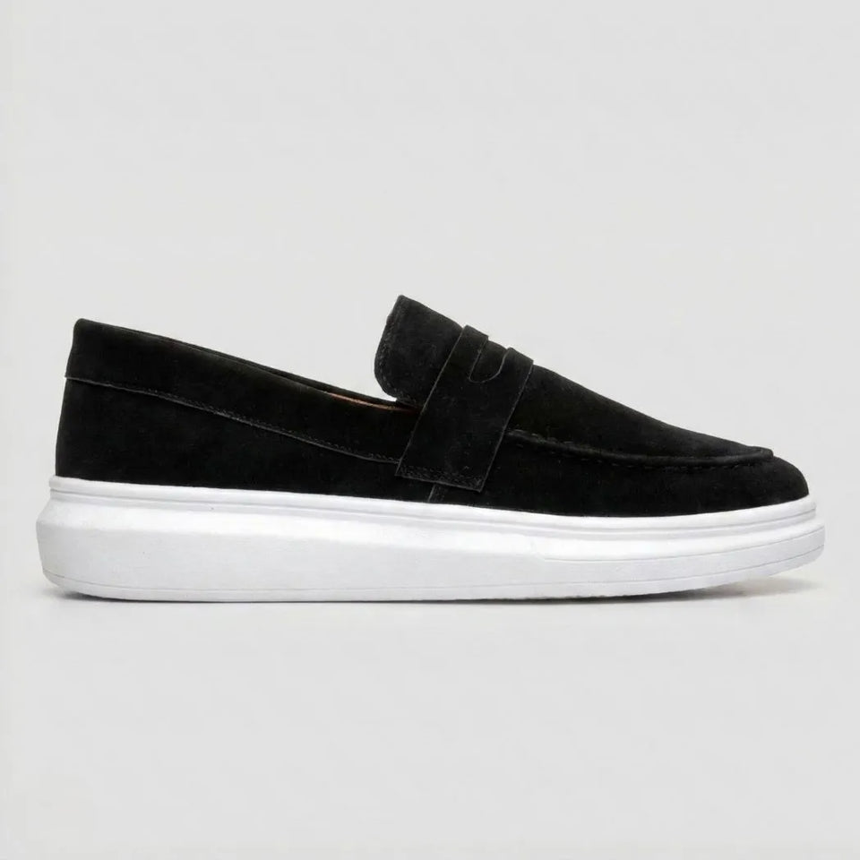 Mocassim Derby de Camurça Preto