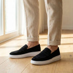 Mocassim Derby de Camurça Preto