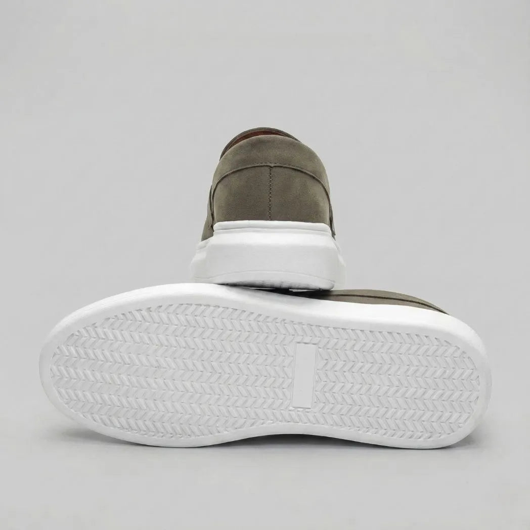 Mocassim Derby de Camurça Verde