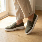 Mocassim Derby de Camurça Verde