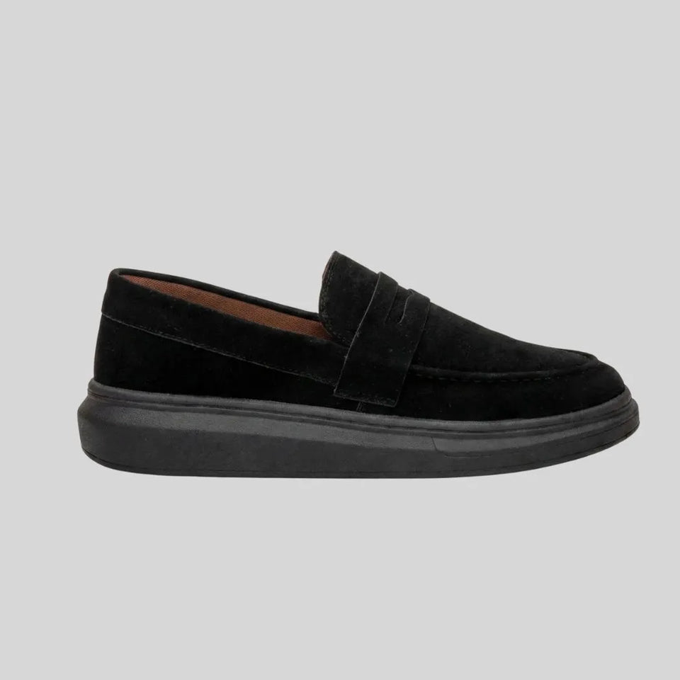 Mocassim Derby de Camurça All-Black
