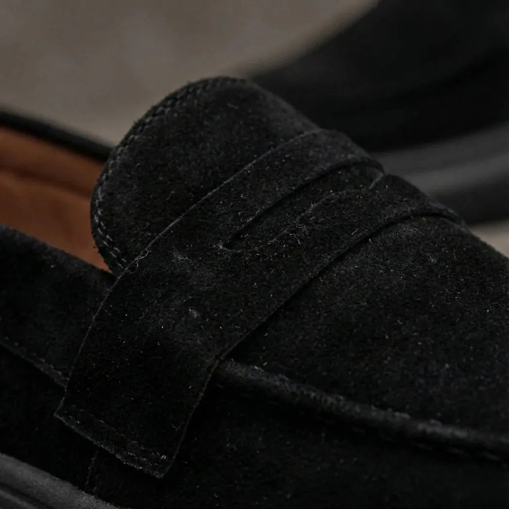 Mocassim Derby de Camurça All-Black