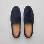 Mocassim Derby de Camurça Azul