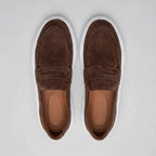 Mocassim Derby de Camurça Marrom