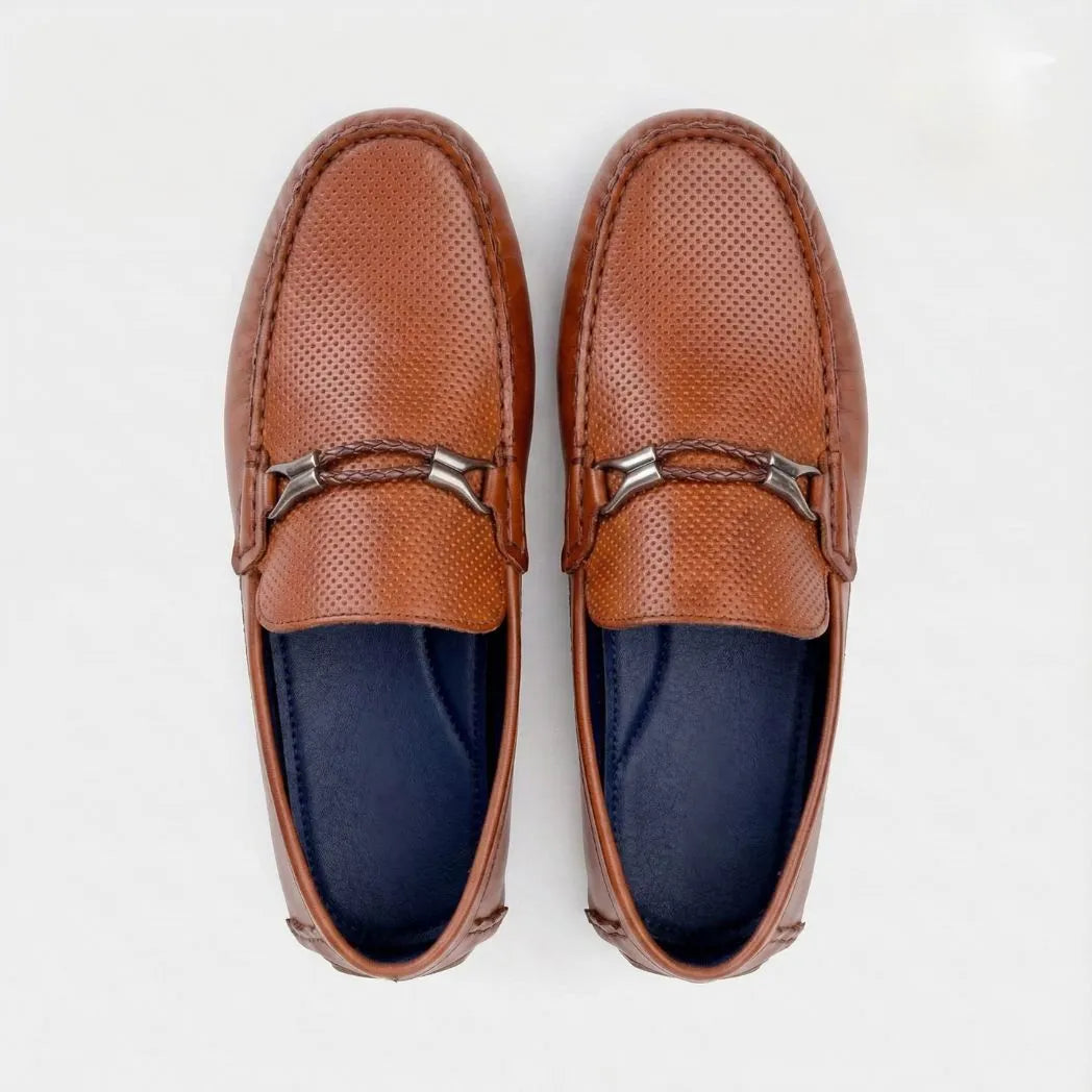 Mocassim Driver Aero Bit Marrom com Fivela