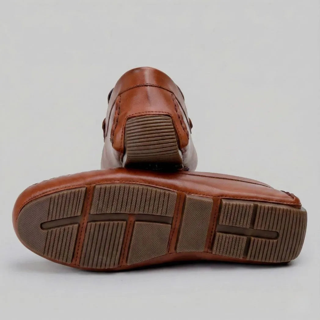 Mocassim Driver Aero Bit Marrom com Fivela