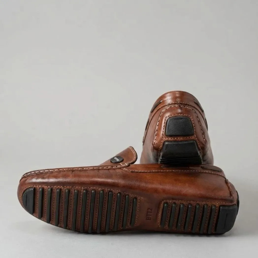Mocassim Driver Cruise de Couro Marrom
