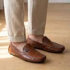 Mocassim Driver Cruise de Couro Marrom