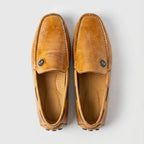 Mocassim Driver Cruise de Couro Laranja