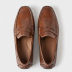 Mocassim Driver Penny de Couro Marrom