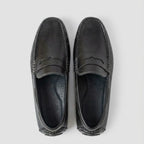 Mocassim Driver Penny de Couro Preto