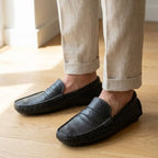Mocassim Driver Penny de Couro