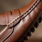 Mocassim Driver Penny de Couro