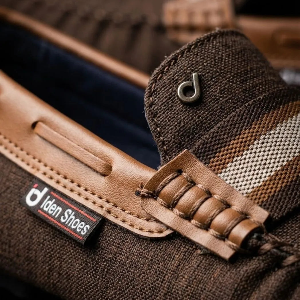 Mocassim Driver Riviera em Lona Marrom