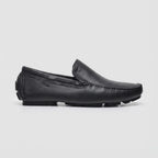 Mocassim Driver Vancouver de Couro Preto
