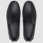 Mocassim Driver Vancouver de Couro Preto