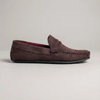 Mocassim Driver de Camurça Capri Tobacco Marrom Escuro