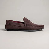 Mocassim Driver de Camurça Capri Tobacco Marrom Escuro