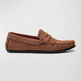 Mocassim Driver de Camurça Capri Tobacco Marrom