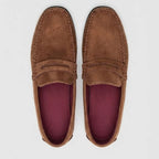 Mocassim Driver de Camurça Capri Tobacco Marrom