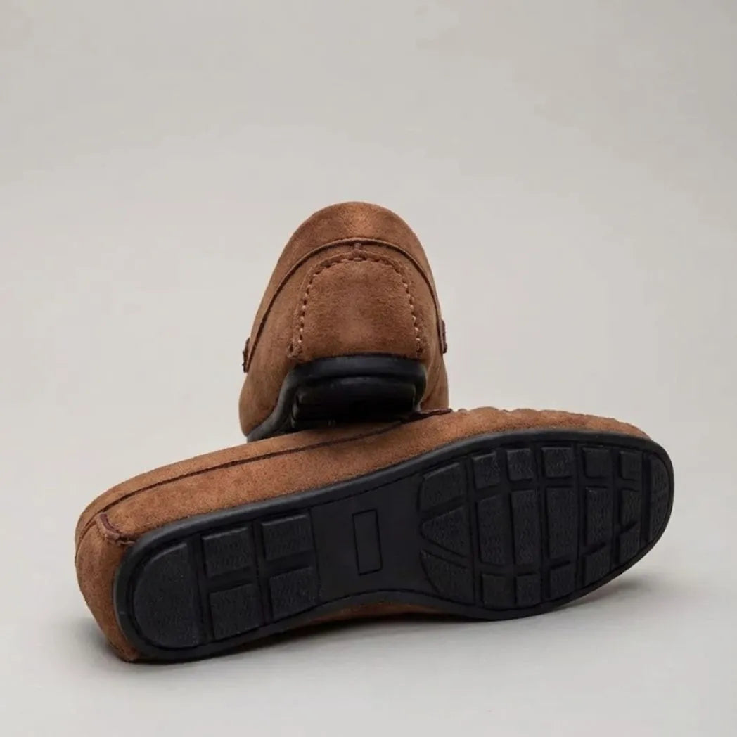 Mocassim Driver de Camurça Capri Tobacco
