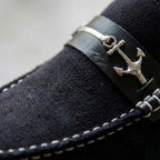 Mocassim Driver de Camurça Náutico Preto