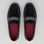 Mocassim Driver de Camurça Stripes
